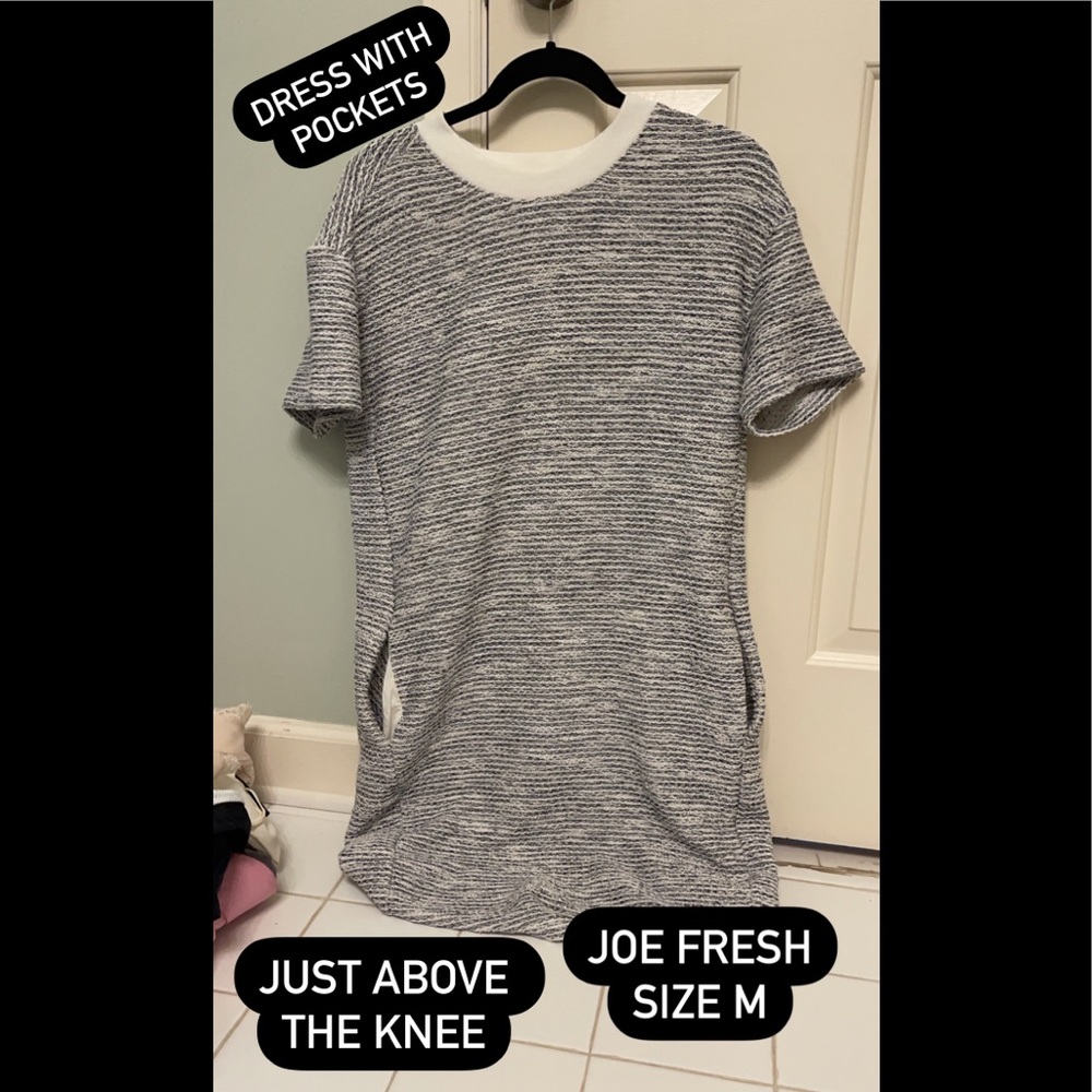 Black and cream Joe Fresh dress
